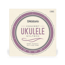 D'addario EJ88C Koncert Ukulelehúr