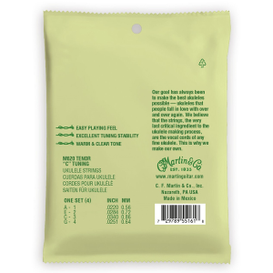Martin M620 Ukulele Clear Fluorocarbon Tenor Ukulele Húr Martin M620 Ukulele Clear Fluorocarbon Tenor Ukulele Húr