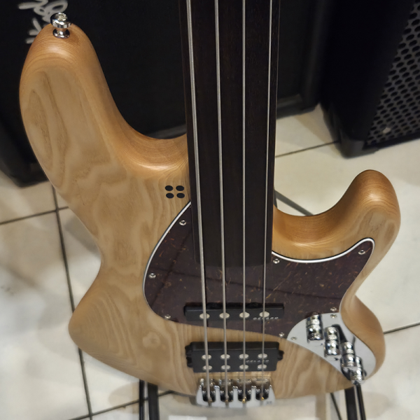 Sandberg California TM4 Greenline Fretless Basszusgitár (matt natúr)