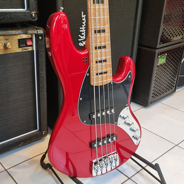 Sandberg California TT5 35" Basszusgitár (Metál Vörös)