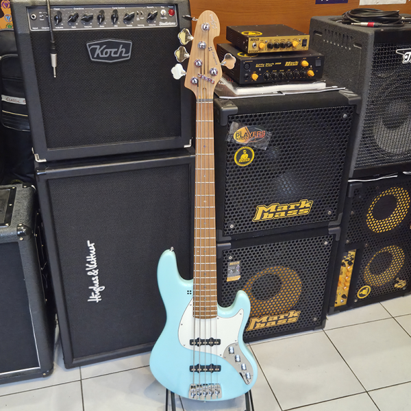 Sandberg California TT5SL Soft Aged Music Minutes Blue Basszusgitár