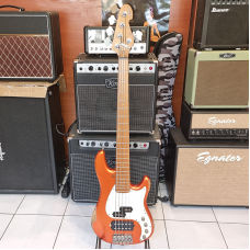 Sandberg California VM5 Hardcore Aged Metál Narancs Basszusgitár