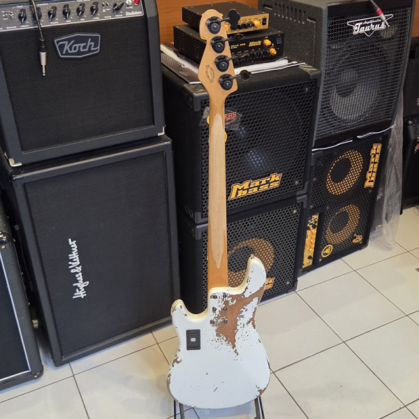 Sandberg California VT4 Virgin White Masterpice Aged Basszusgitár