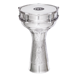 Meinl Percussion HE314 Kézzel Kalapált Alumínium Darbuka, csörgőkkel