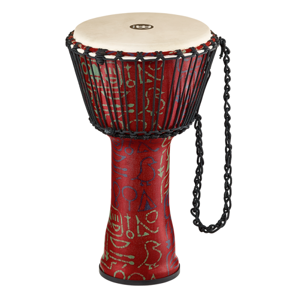 Meinl Percussion PADJ1 Travel Series Kötelekkel Hangolható Djembe - Pharaoh's Script, kecske bőr