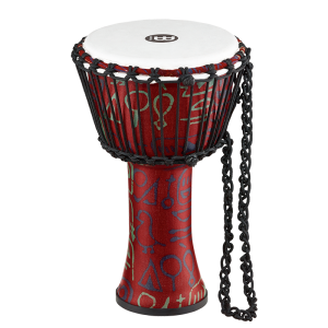 Meinl Percussion PADJ1 Travel Series Kötelekkel Hangolható Djembe - Pharaoh's Script, szintetikus bőr
