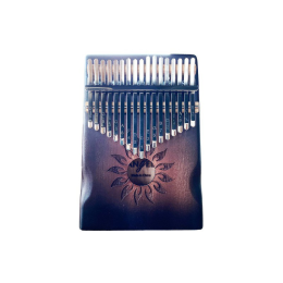 Angel ARK-B-SUN Mahagóni Ergonomikus Kialakítású 17 hangos Nap Mintás Kalimba