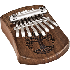 MEINL Sonic Energy KL801TOL Tömör "Tree of Life" Mini Kalimba - 8 hangos Életfa Fekete Diófa