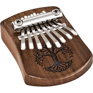MEINL Sonic Energy KL801TOL Tömör "Tree of Life" Mini Kalimba - 8 hangos Életfa Fekete Diófa