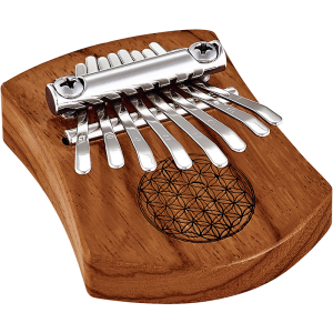 Meinl Sonic Energy Flower of Life KL802FOL Tömör Testű Mini Kalimba 8 - Hangos Élet Virága Vörös Zebrafa
