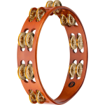 Meinl Percussion TA2B-AB Fa Tambourine, Réz csörgők