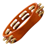 Meinl Percussion TA2B-AB Fa Tambourine, Réz csörgők