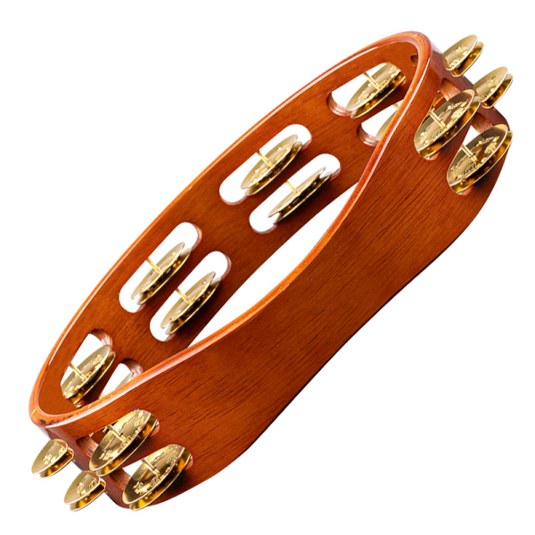 Meinl Percussion TA2B-AB Fa Tambourine, Réz csörgők