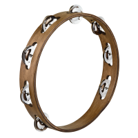 Meinl Percussion TA1WB Hagyományos Fa Tambourine, Acél csörgők