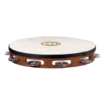 Meinl Percussion TAH1AB Bőrös Fa Tambourine, Acél csörgők