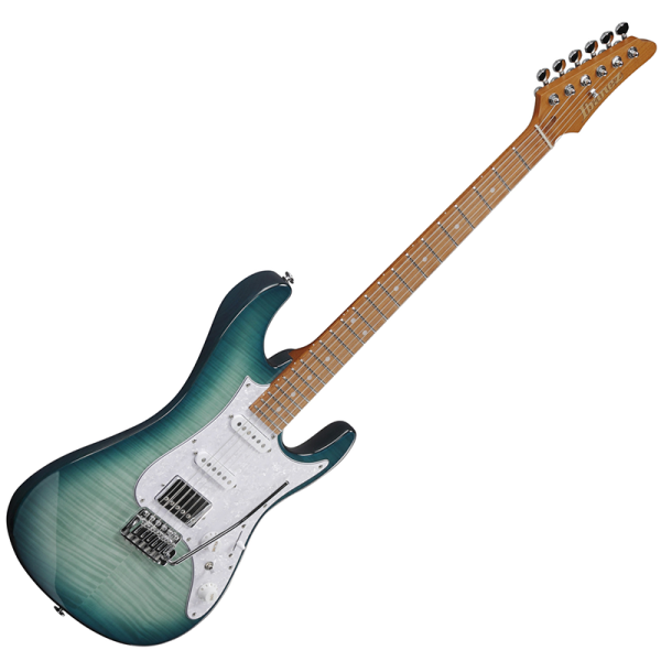 Ibanez AZ22S1F-TXB Elektromos Gitár Transparent Turquoise Burst