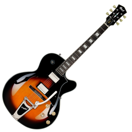 Cort YorktownBV-TAB Elektromos Jazzgitár, Tokkal