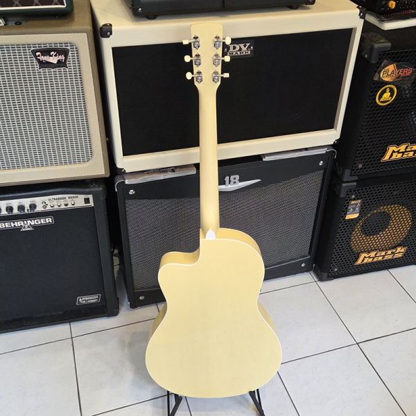 Cort JADE-Classic-PYOP akusztikus Lady-gitár elektronikával, puhatokkal, pasztell sárga