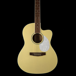 Cort JADE-Classic-PYOP akusztikus Lady-gitár elektronikával, puhatokkal, pasztell sárga
