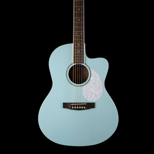 Cort JADE-Classic-SKOP akusztikus Lady-gitár elektronikával, puhatokkal, égkék, tokkal