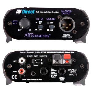 ARTcessories AV Direct AVDIBOX audió/videó D.I. box ARTcessories AV Direct AVDIBOX audió/videó D.I. box
