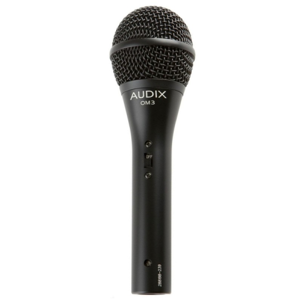 Audix OM3S dinamikus énekmikrofon kapcsolóval