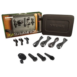 Shure PGA Drumkit 4 4db-os Dobmikrofon készlet