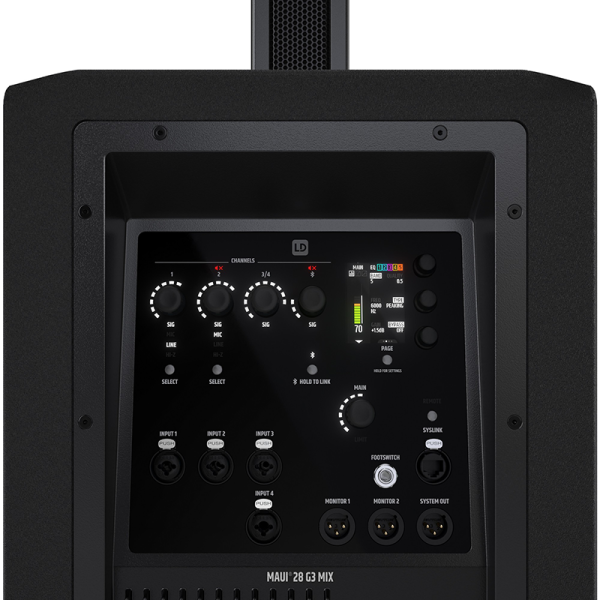 LD Systems MAUI 28G3 MIX kompakt aktív PA rendszer digitális keverővel LD Systems MAUI 28G3 MIX kompakt aktív PA rendszer digitális keverővel