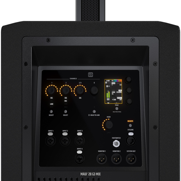 LD Systems MAUI 28G3 MIX kompakt aktív PA rendszer digitális keverővel LD Systems MAUI 28G3 MIX kompakt aktív PA rendszer digitális keverővel