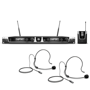 LD Systems U500 kétcsatornás vezeték nélküli fejmikrofon szett LD Systems U500 kétcsatornás vezeték nélküli fejmikrofon szett