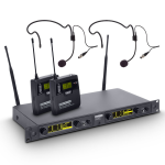LD Systems WIN 42 kétcsatornás vezeték nélküli fejmikrofon szett
