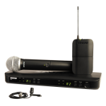 Shure BLX1288E /CVL Kombó szett, 1db CVL-B csiptetős mikrofon, 1db PG58 kéziadó