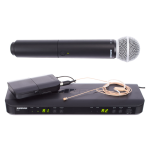 Shure BLX1288E /MX53 Kombó szett, 1db MX153 fülmikrofon, 1db SM58 kéziadó