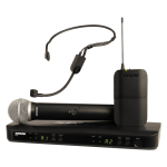 Shure BLX1288E /P31 Kombó szett, 1db PGA31 fejmikrofon, 1db PG58 kéziadó