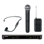 Shure BLX1288E /SM35 Kombó szett, 1db SM35 fejmikrofon, 1db SM58 kéziadó