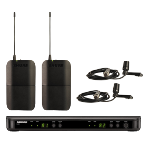 Shure BLX188E /CVL Dupla presenter szett, CVL-B /C TQG csiptetős mikrofonnal Shure BLX188E /CVL Dupla presenter szett, CVL-B /C TQG csiptetős mikrofonnal