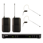 Shure BLX188E /MX53 Dupla presenter szett, MX153 fülmikrofonnal
