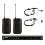 Shure BLX188E /W85 Dupla presenter szett, WL185 csiptetős mikrofonnal