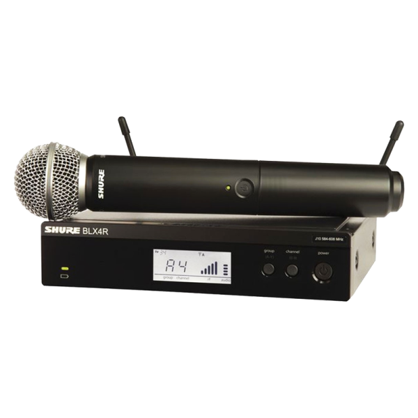 Shure BLX24R /SM58 Rack-es Vokál szett, SM58 mikrofonfejjel