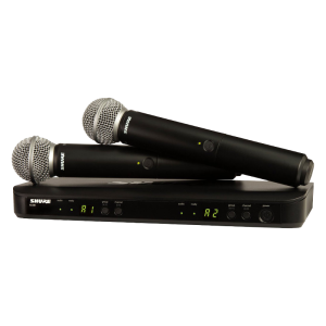 Shure BLX288E /SM58 Dupla vokál szett, SM58 mikrofonfejjel