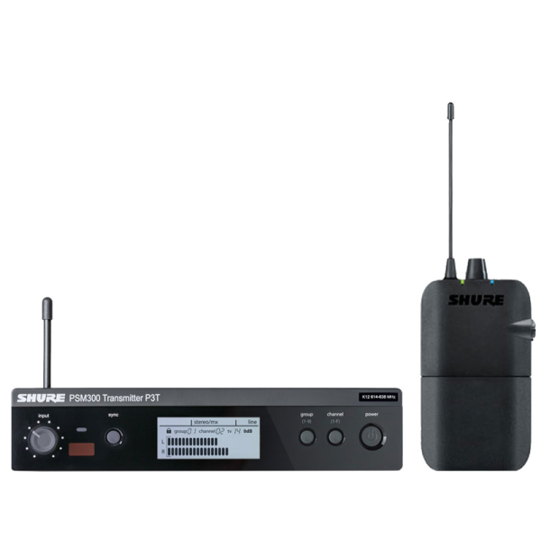 Shure P3TR PSM300 Vezetéknélküli személyi monitorrendszer fülhallgató nélkül