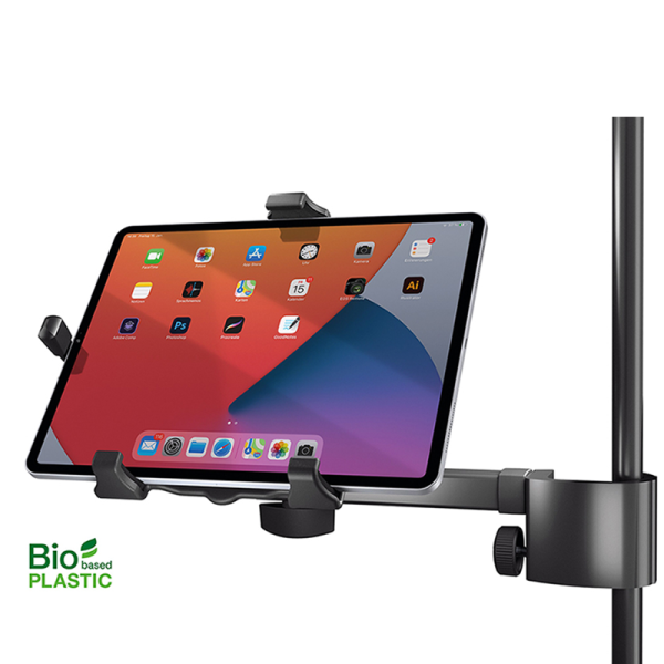 König & Meyer KM1974300055 univerzális tablet PC tartó "Biobased" Mikrofon állvány oszlopára rögzíthető, bio-alapú műanyagból